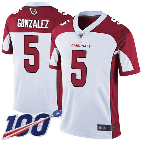 Arizona Cardinals Limited White Men Zane Gonzalez Road Jersey NFL Football 5 100th Season Vapor Untouchable
